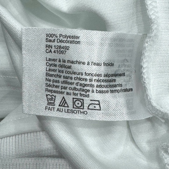 GREG NORMAN WHITE TONAL STRIPE PATTERN PLAY DRY COLLARED POLO SHIRT - Picture 9 of 11